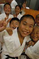 Kids in Sakai Sensei's Dojo