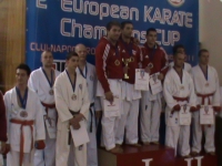 Európai Bajnokok Kupája - Nagy Dávid, Pénzes Tamás, Sponga Dániel - Férfi csapat kumite 3. helyezés