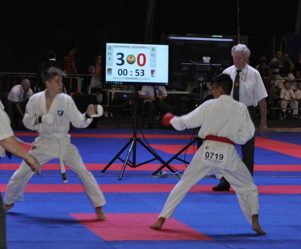 Topolyai Máté - kadet kumite -55kg - 5. helyezett, kata 7. helyezett