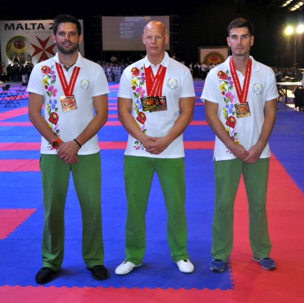 Balla Zoltán - Papp Norbert - Pénzes Tamás - Európa-bajnoki bronzérmes kumite csapat